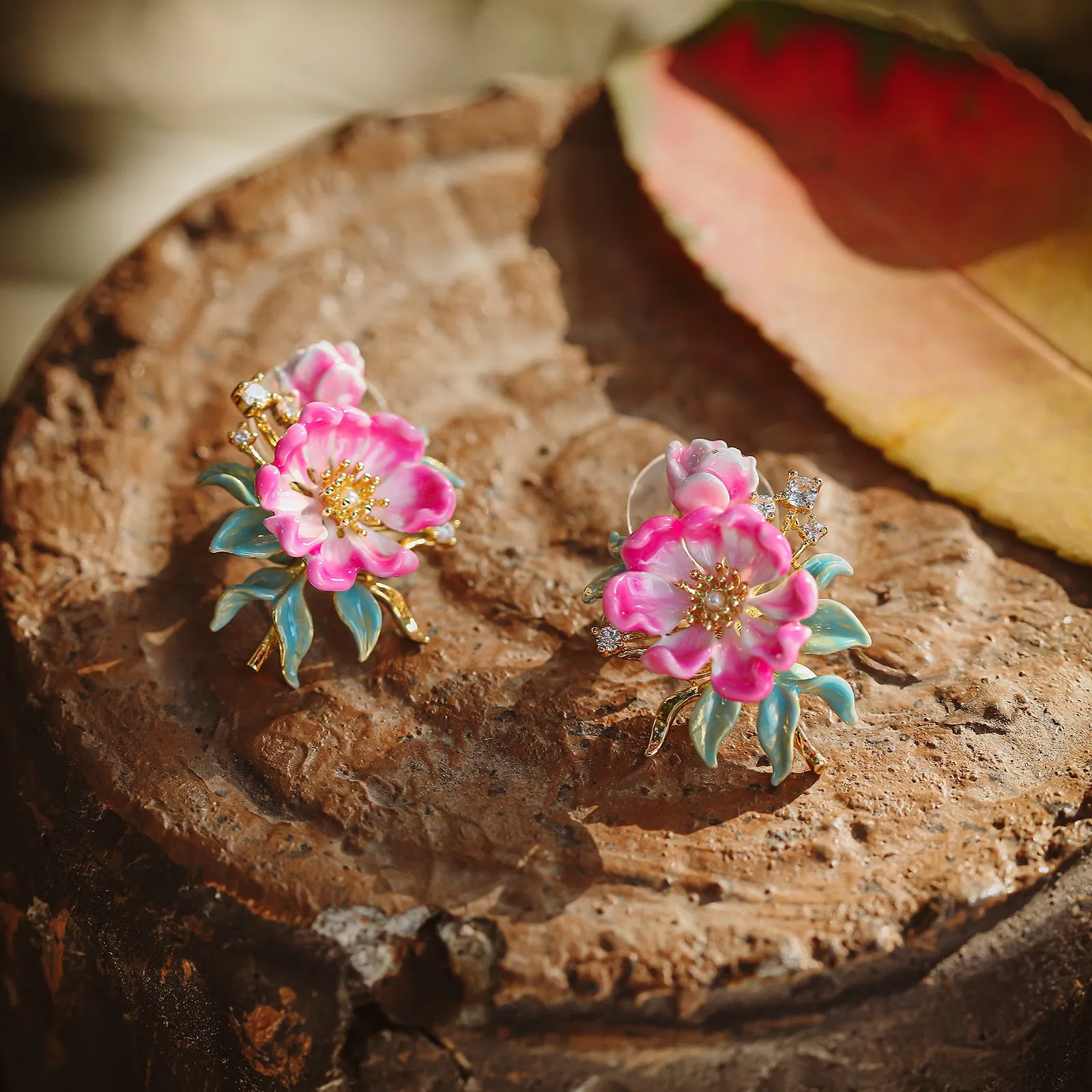 Peony Earrings sold by Selenichast product image thumbnail 4