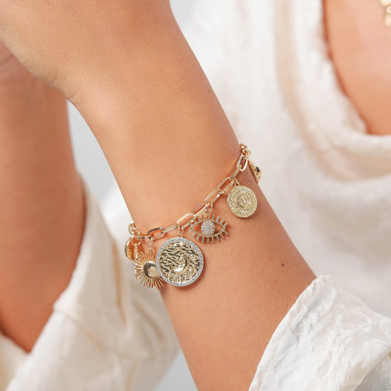 Celestial Evil Eye Bracelet sold by Selenichast product image thumbnail 2