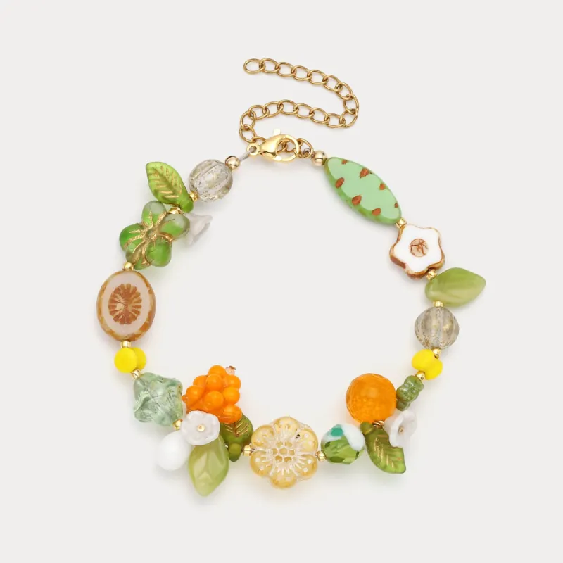 Forest Fruit Gooseberry Beaded Bracelet sold by Selenichast