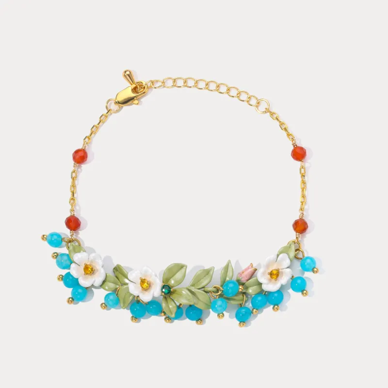 Blueberry Flower Bracelet sold by Selenichast