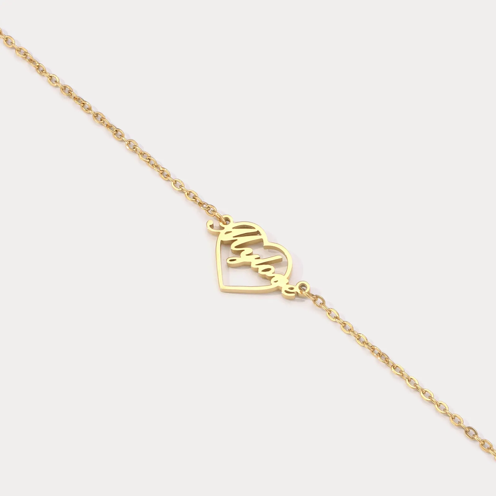 Personalized Heart Bracelets sold by Selenichast product image thumbnail 5