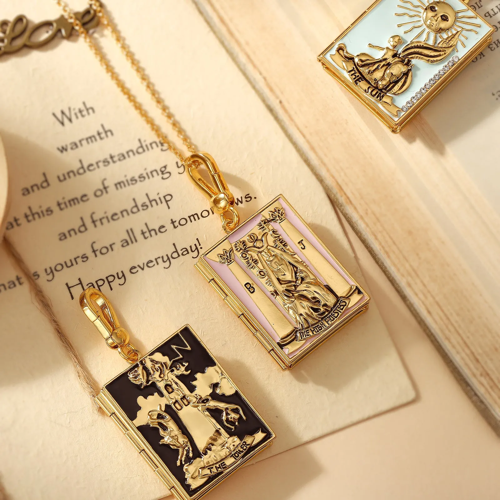 Tarot Magic Locket Necklace with Picture sold by Selenichast product image thumbnail 5