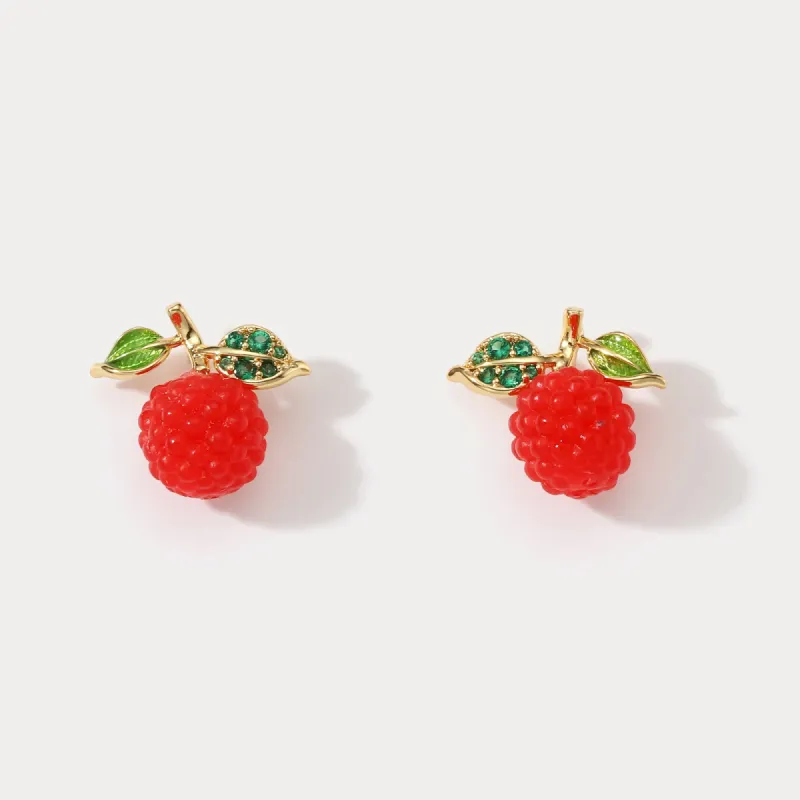 Raspberry Earrings sold by Selenichast