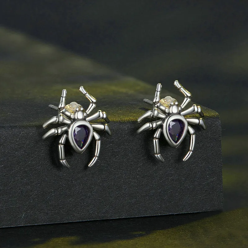 Gothic Spider Stud Earrings sold by Selenichast product image thumbnail 4
