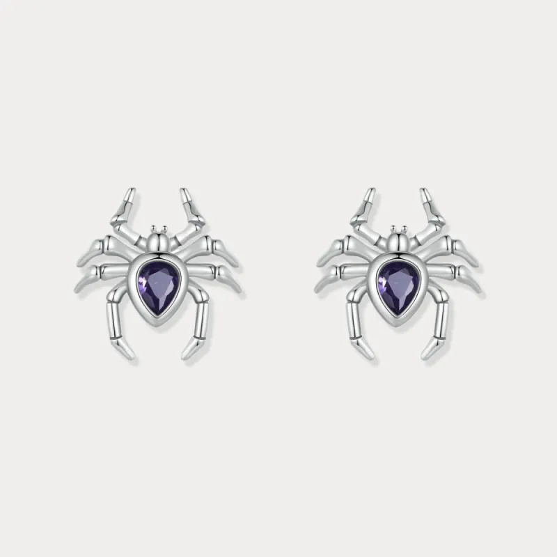 Gothic Spider Stud Earrings sold by Selenichast