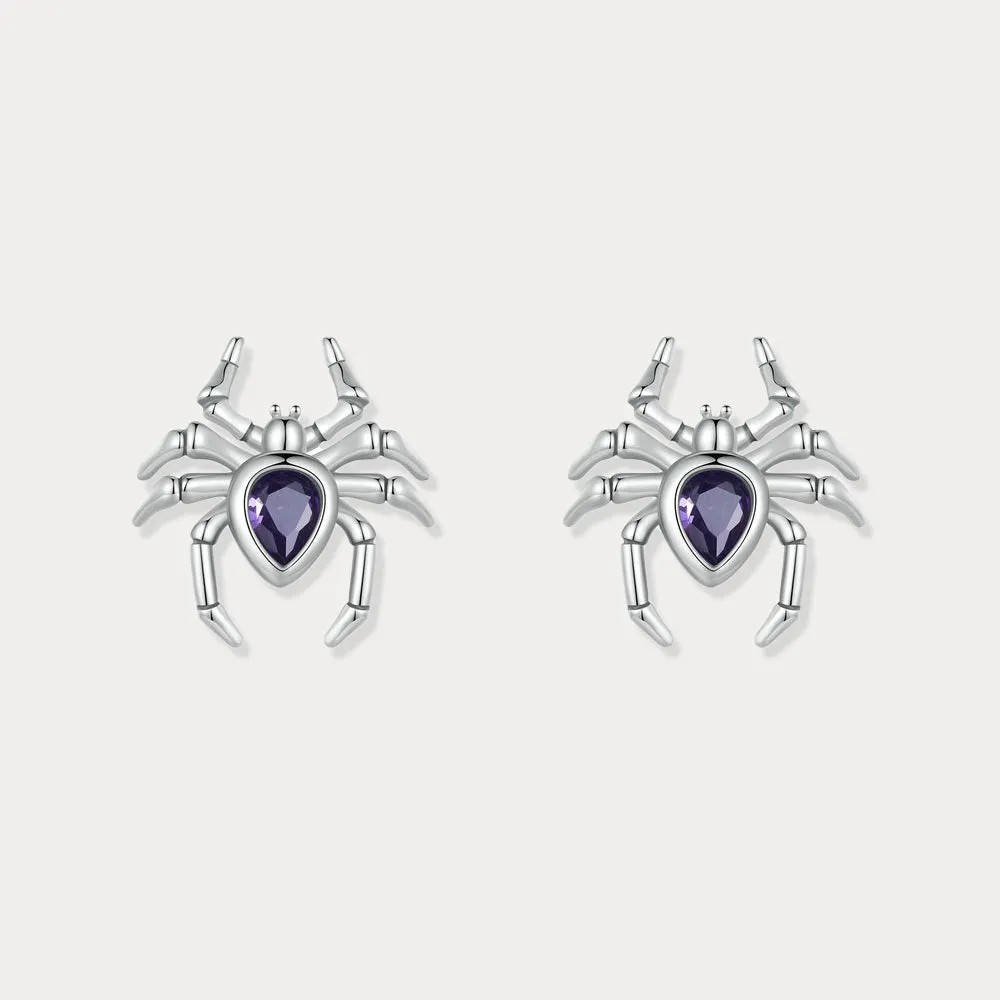Gothic Spider Stud Earrings sold by Selenichast