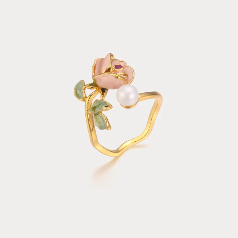 Flower Enamel Ring sold by Selenichast