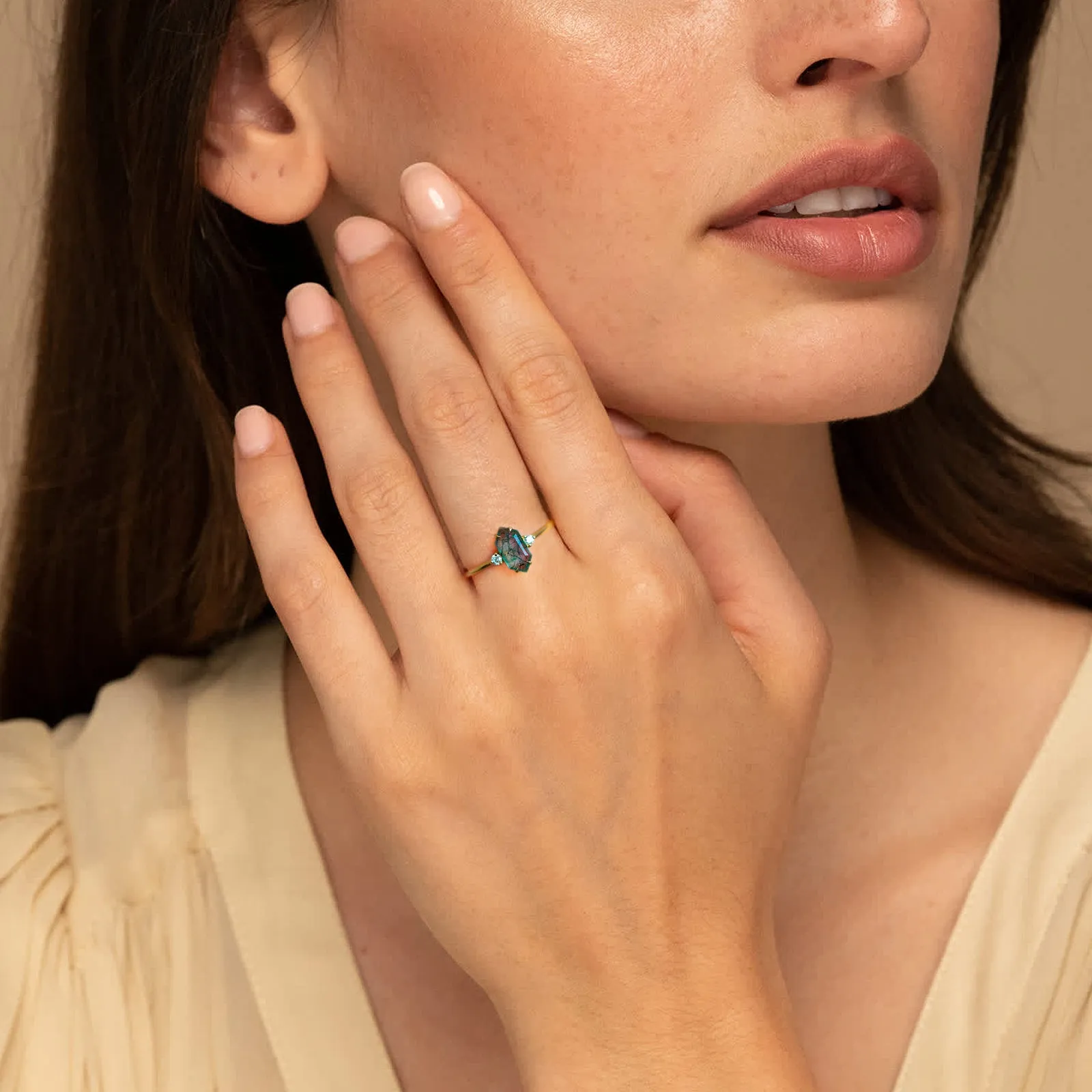 Waterweed Agate Ring sold by Selenichast product image thumbnail 3