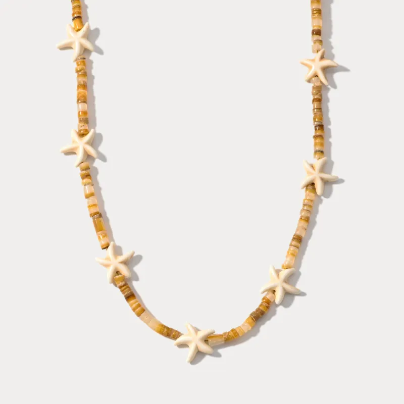 Beach Starfish Boho Necklace sold by Selenichast