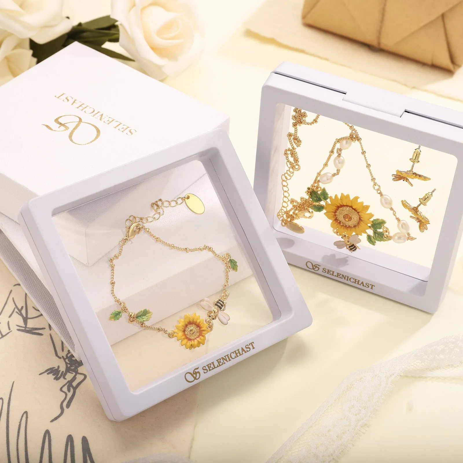 Sunflower Gift Set with Gift Wrapping sold by Selenichast product image thumbnail 2