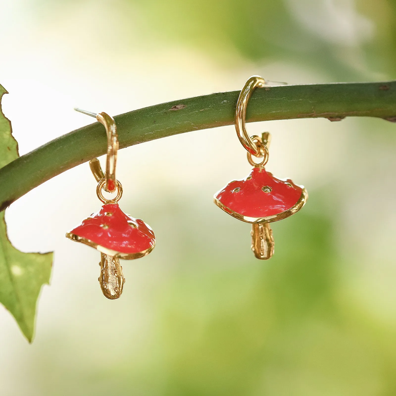 Mushroom Earrings sold by Selenichast product image thumbnail 4
