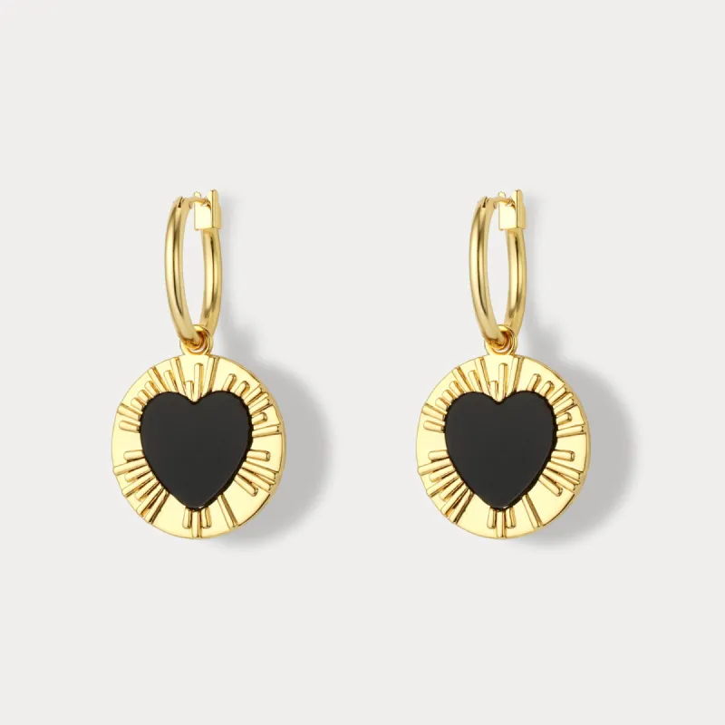 Heart Drop Earrings sold by Selenichast
