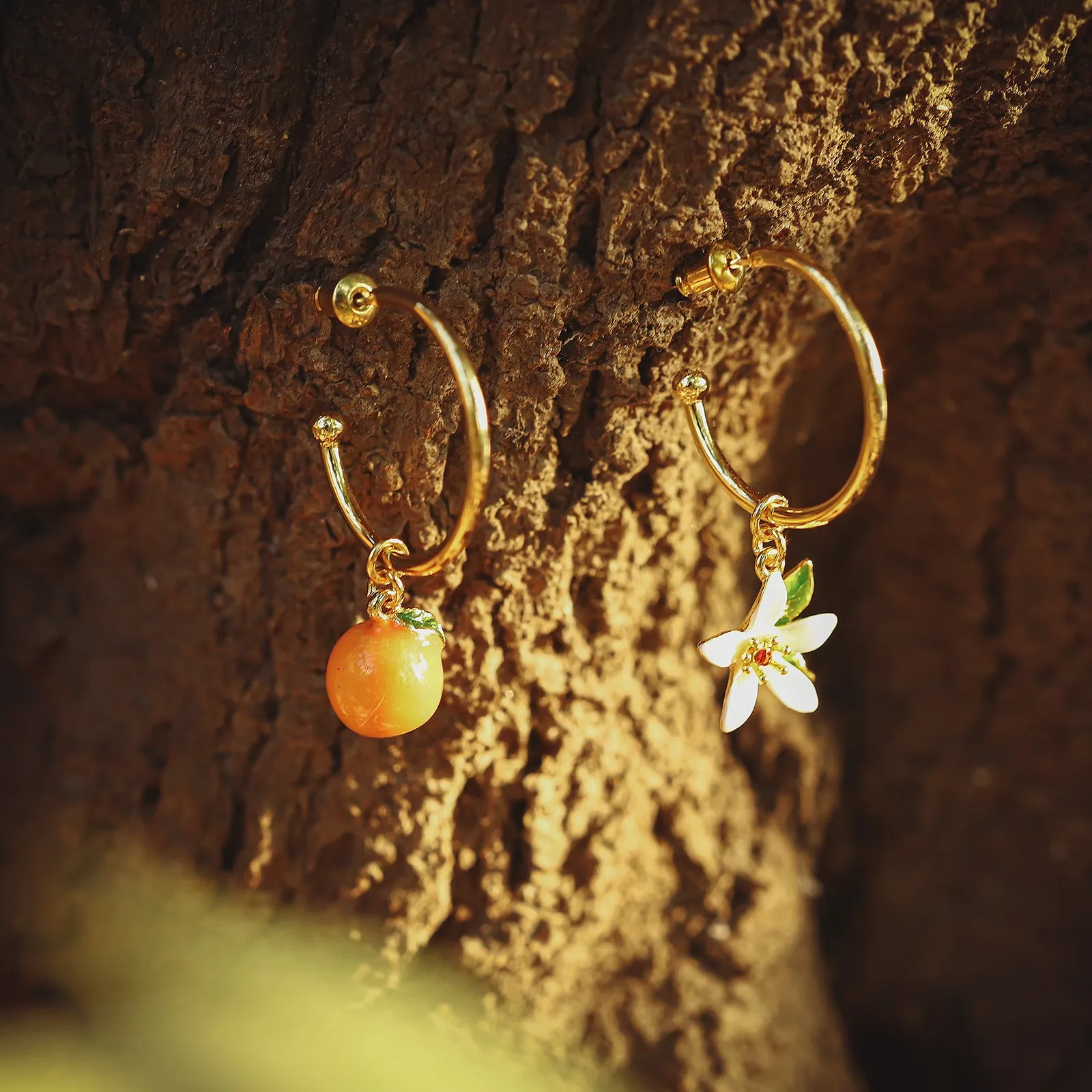Orange Earrings sold by Selenichast product image thumbnail 4
