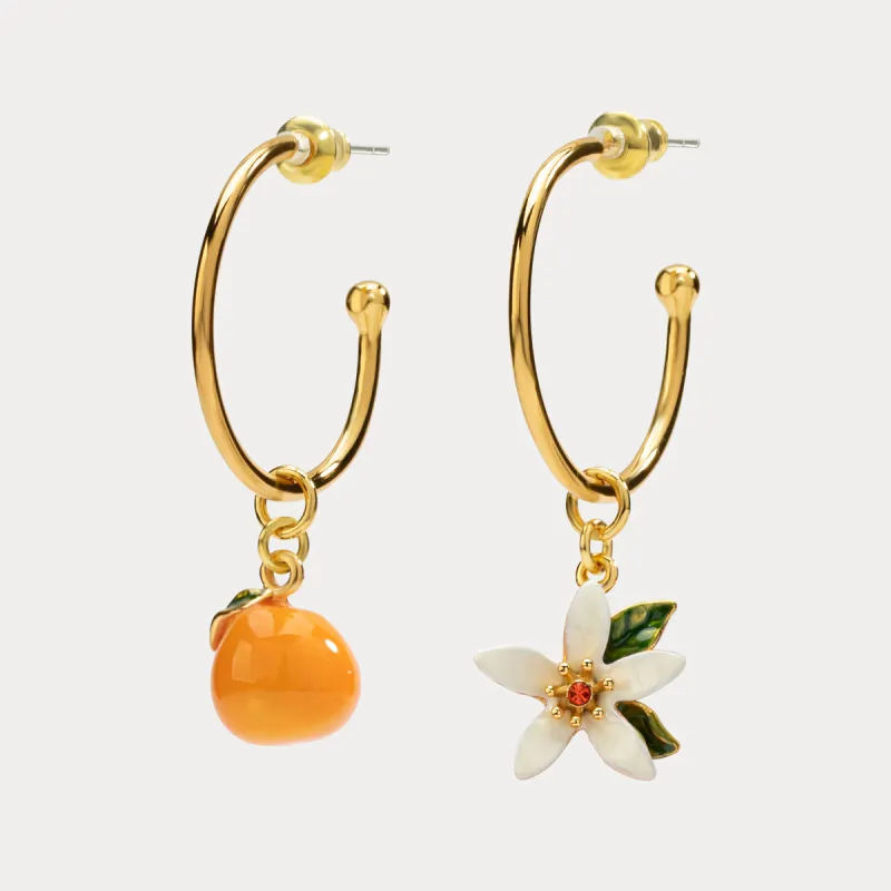 Orange Earrings sold by Selenichast