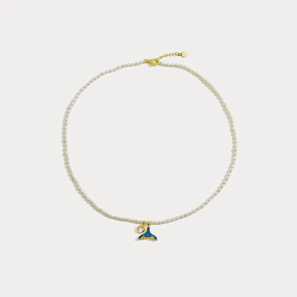 Mermaid Tail Pearl Necklace sold by Selenichast product image thumbnail 3
