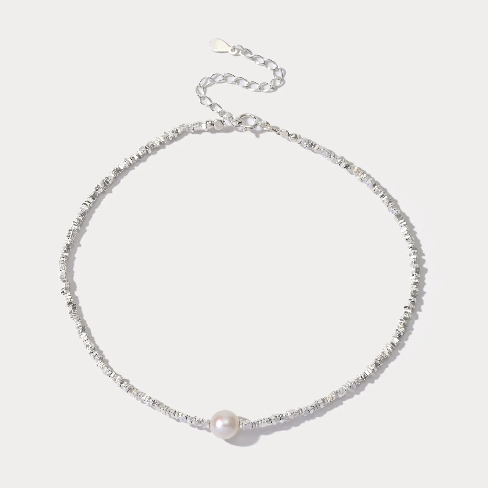 Silver Pearl Anklet sold by Selenichast