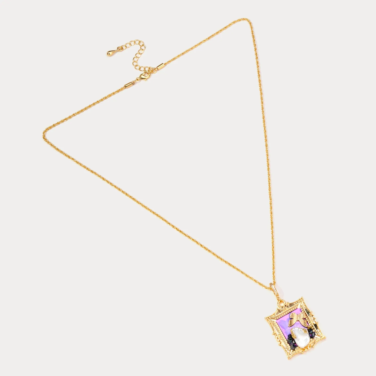 Butterfly Pearl Necklace sold by Selenichast product image thumbnail 5