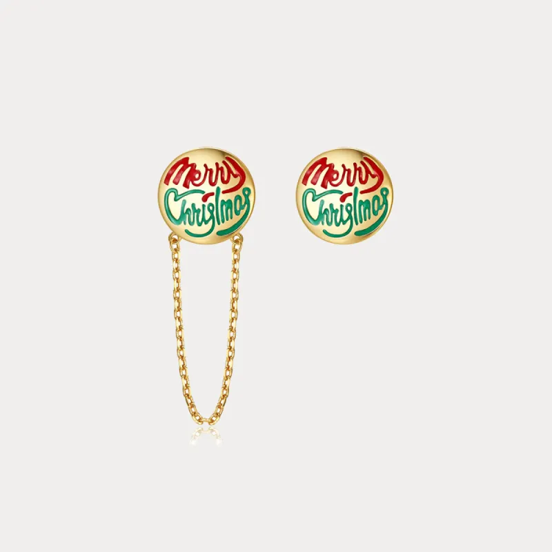 Merry Christmas Earrings sold by Selenichast