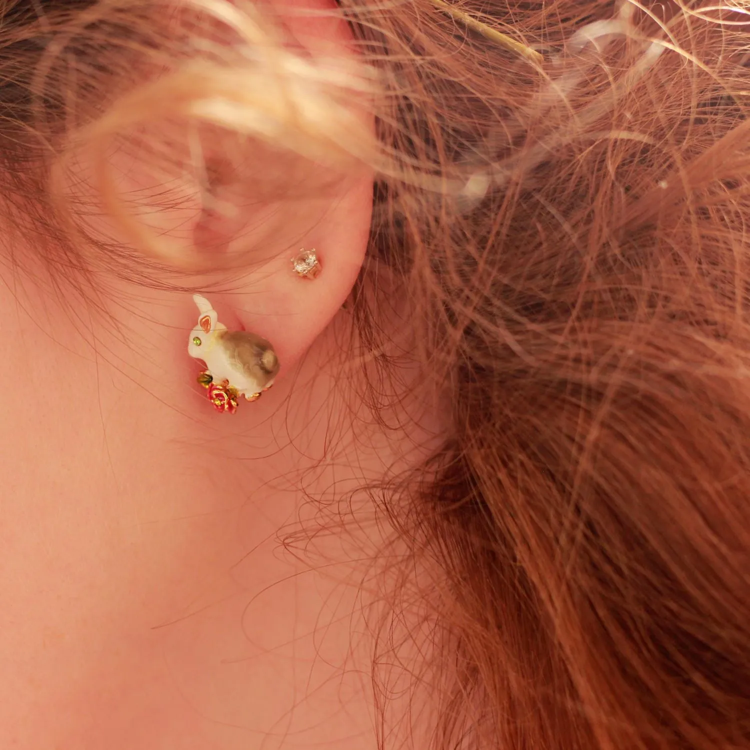 Secret Garden Rabbit Earrings sold by Selenichast product image thumbnail 3
