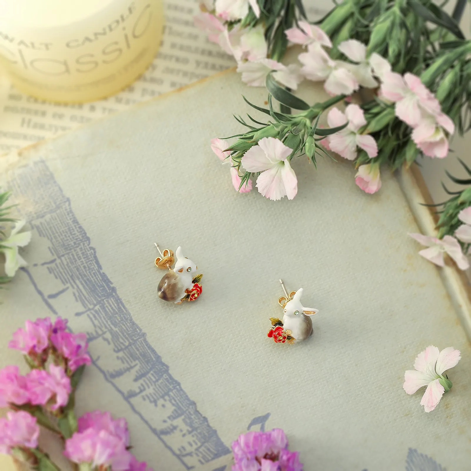 Secret Garden Rabbit Earrings sold by Selenichast product image thumbnail 2