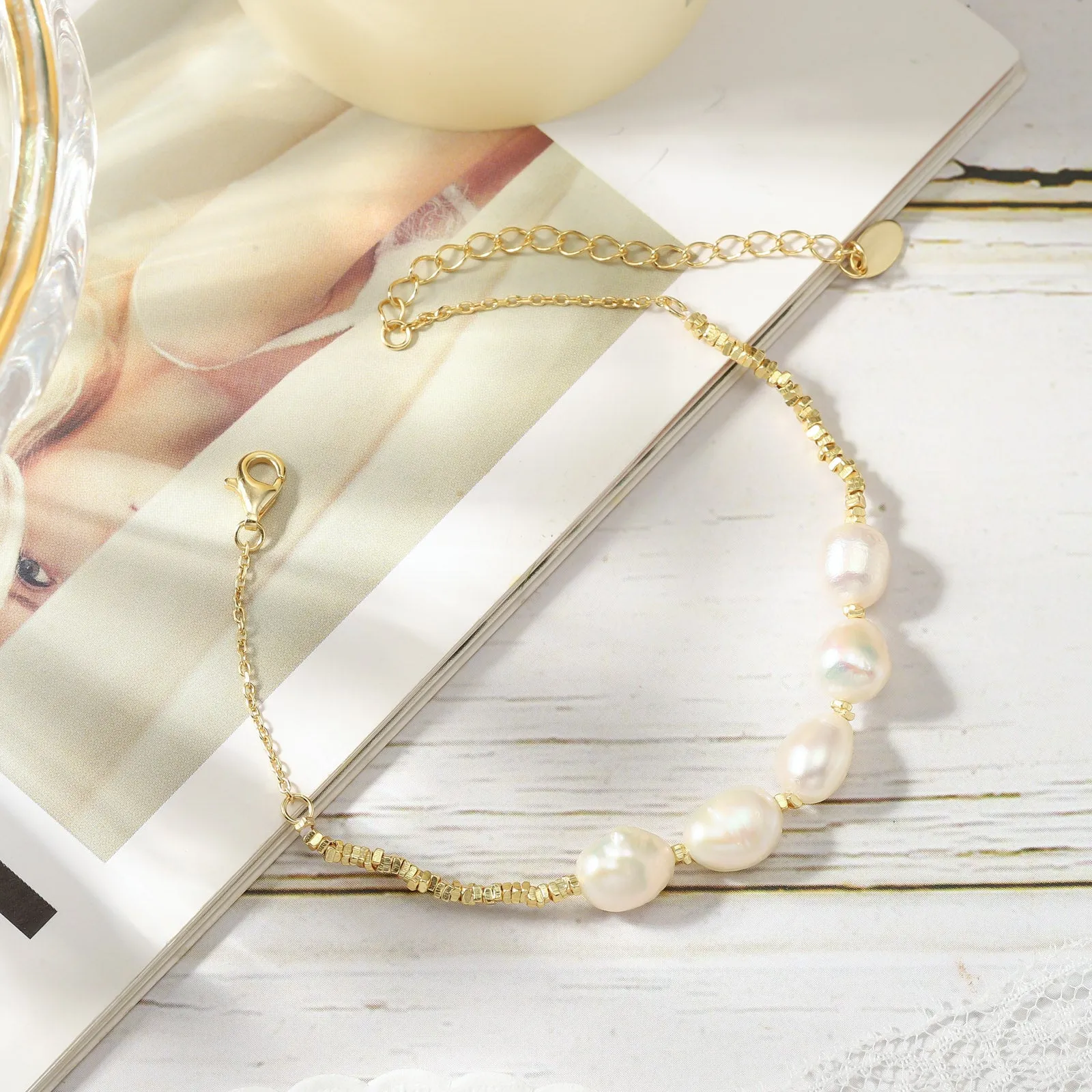 Pearl Beaded Bracelet sold by Selenichast product image thumbnail 2