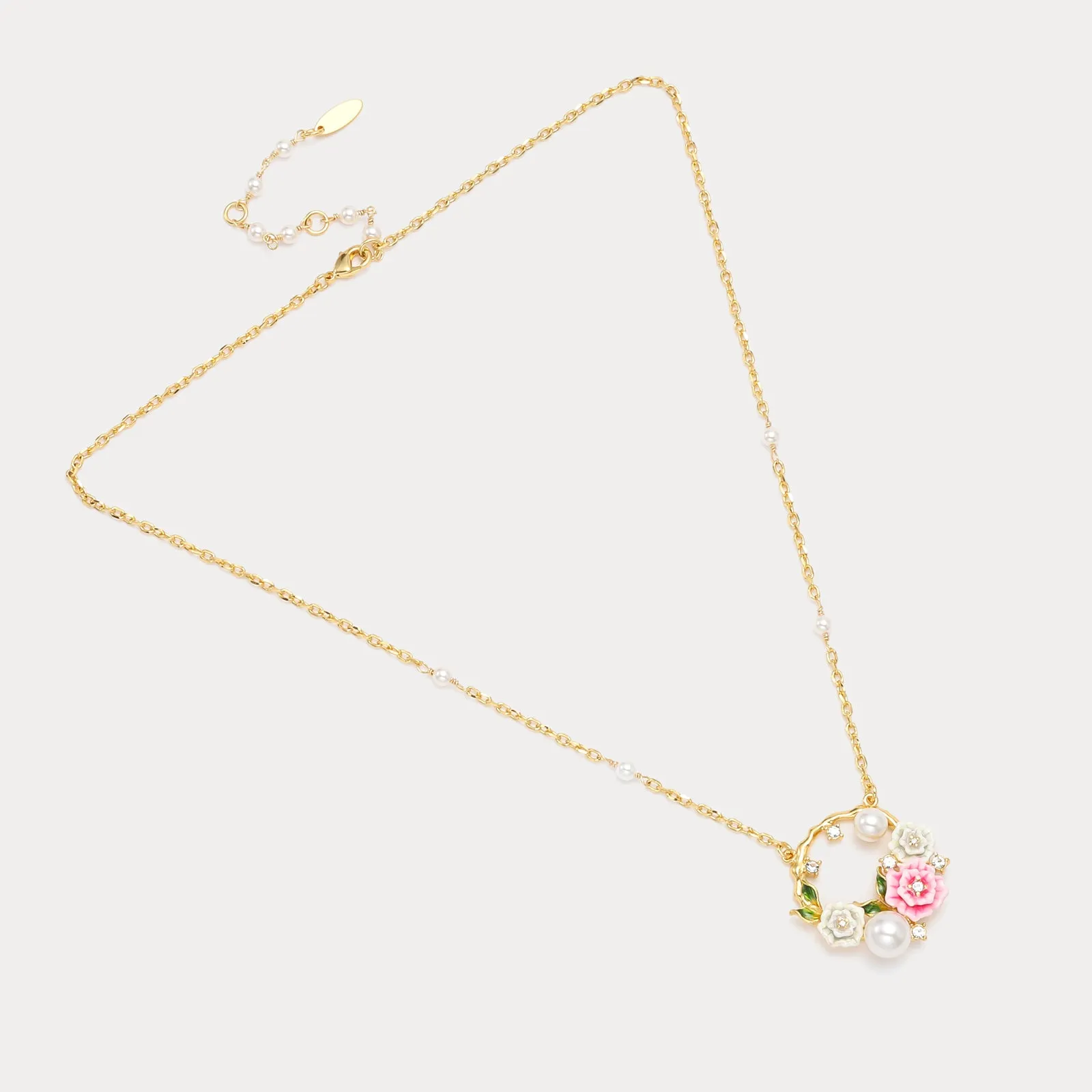 Wild Rose Garland Necklace sold by Selenichast product image thumbnail 4