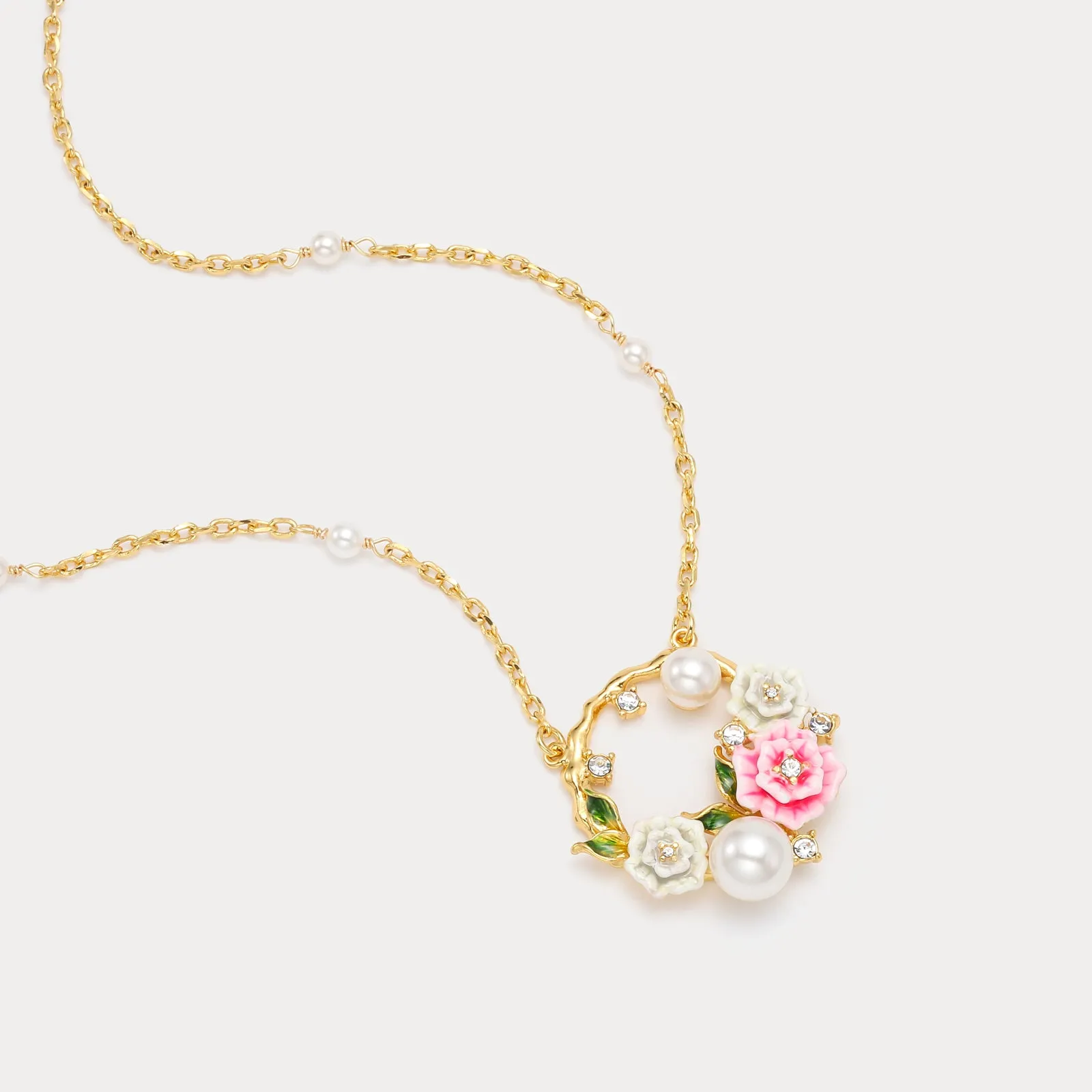 Wild Rose Garland Necklace sold by Selenichast product image thumbnail 5