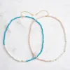 Turquoise Pearl Seed Bead Necklace sold by Selenichast