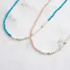 Turquoise Pearl Seed Bead Necklace sold by Selenichast