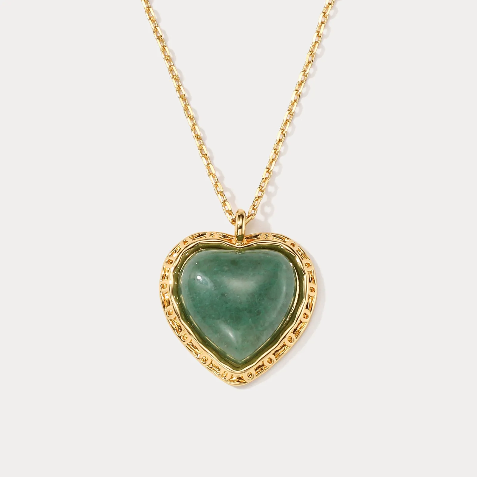 Emerald Heart Necklace sold by Selenichast