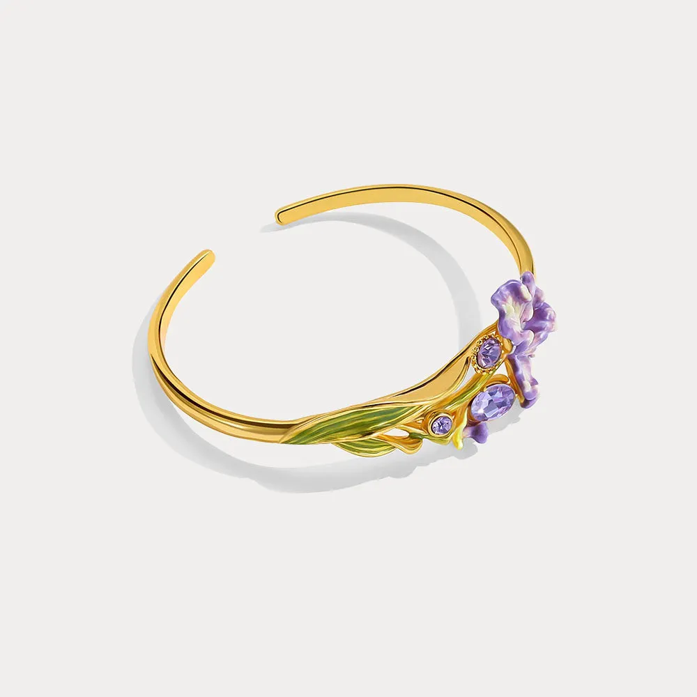 Iris Flower Cuff sold by Selenichast product image thumbnail 3