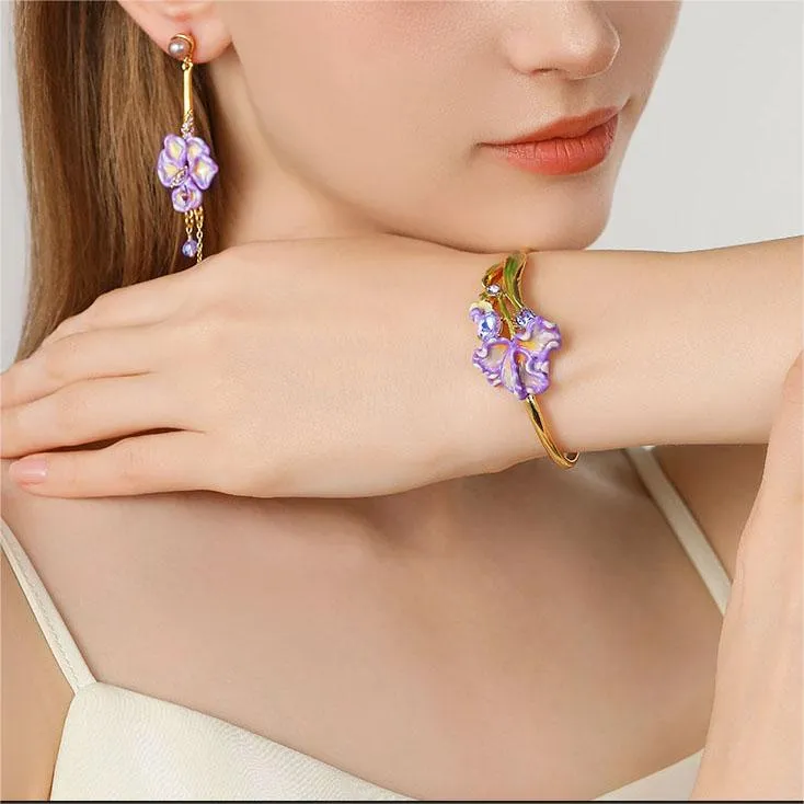 Iris Flower Cuff sold by Selenichast product image thumbnail 4