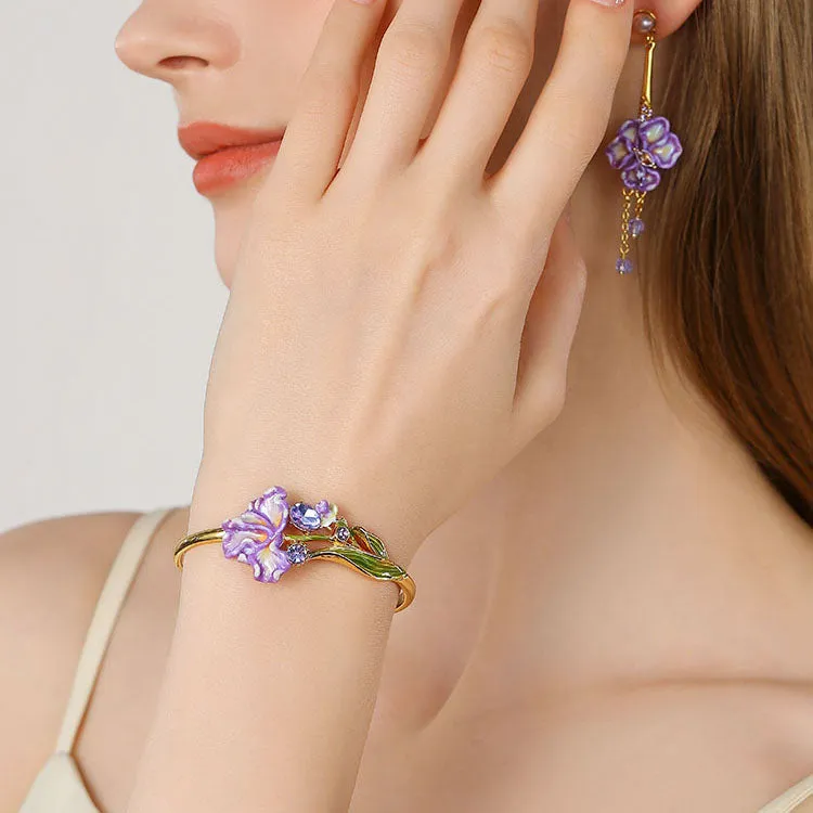 Iris Flower Cuff sold by Selenichast product image thumbnail 2