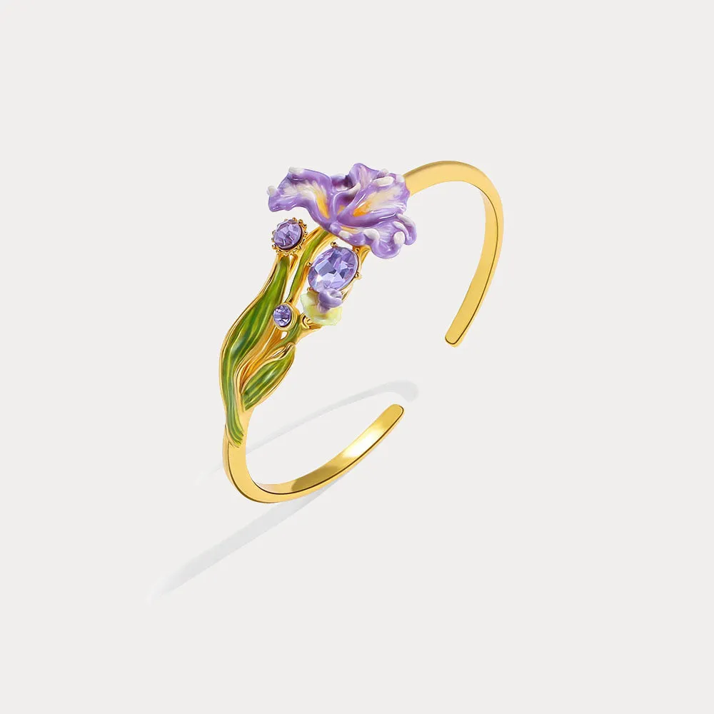 Iris Flower Cuff sold by Selenichast product image thumbnail 5