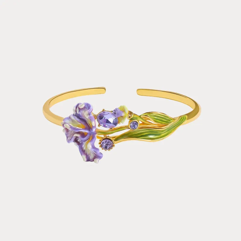 Iris Flower Cuff sold by Selenichast
