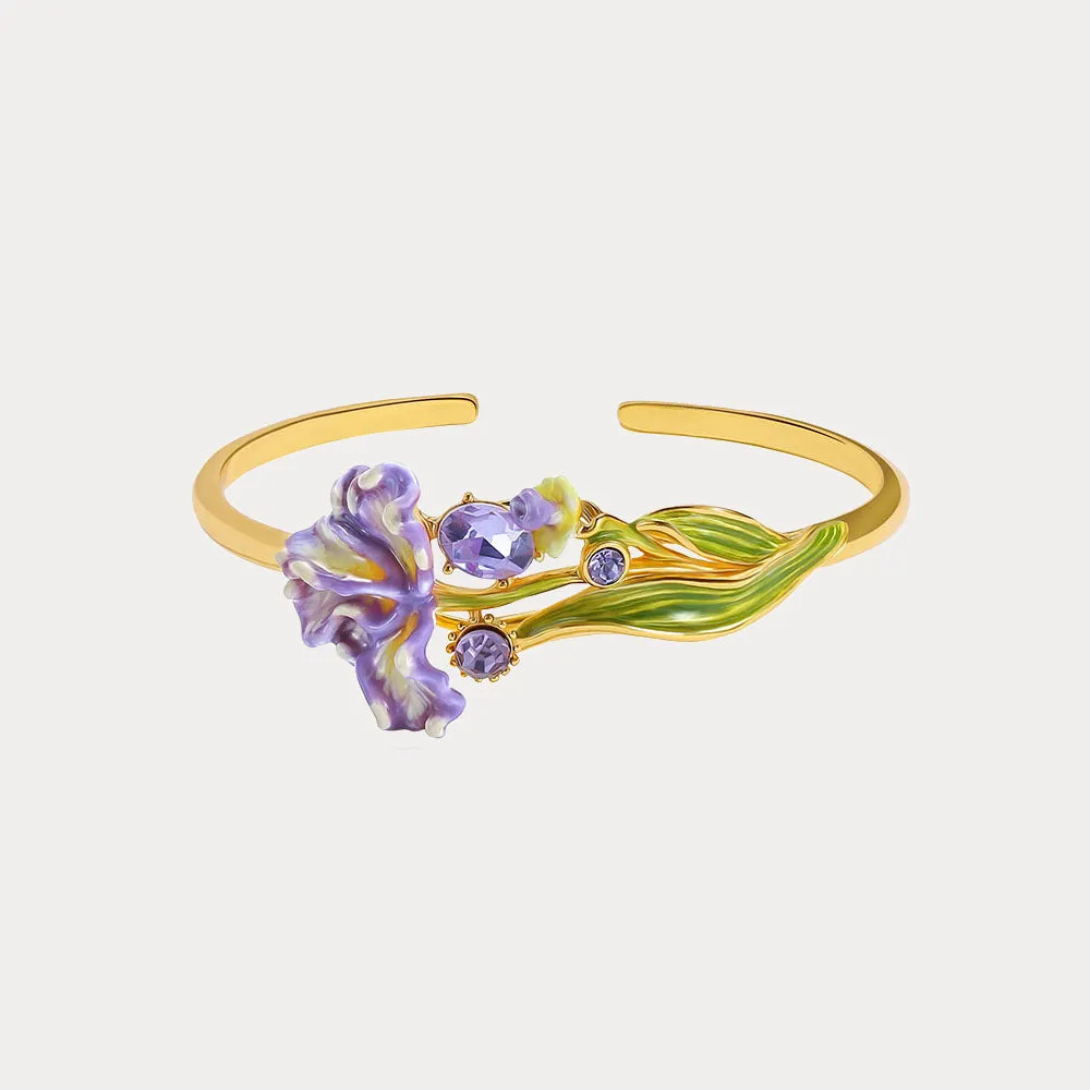 Iris Flower Cuff sold by Selenichast