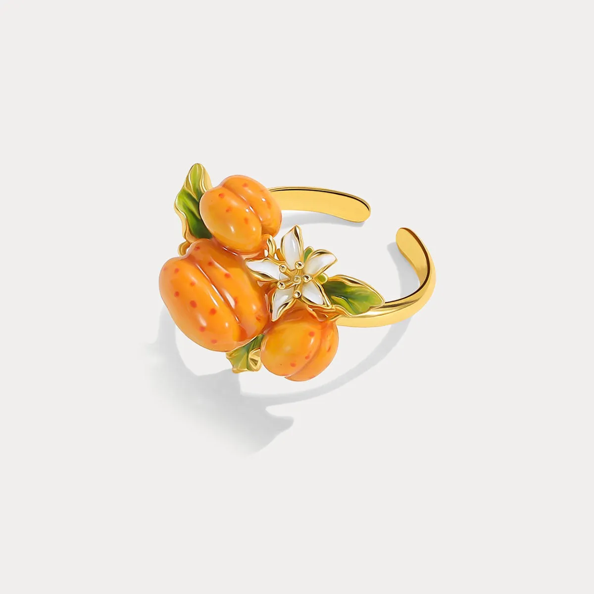 Golden Plum Blossom Ring sold by Selenichast product image thumbnail 3