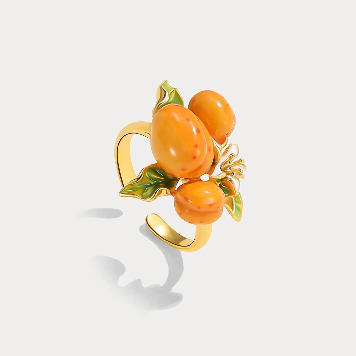 Golden Plum Blossom Ring sold by Selenichast product image thumbnail 5