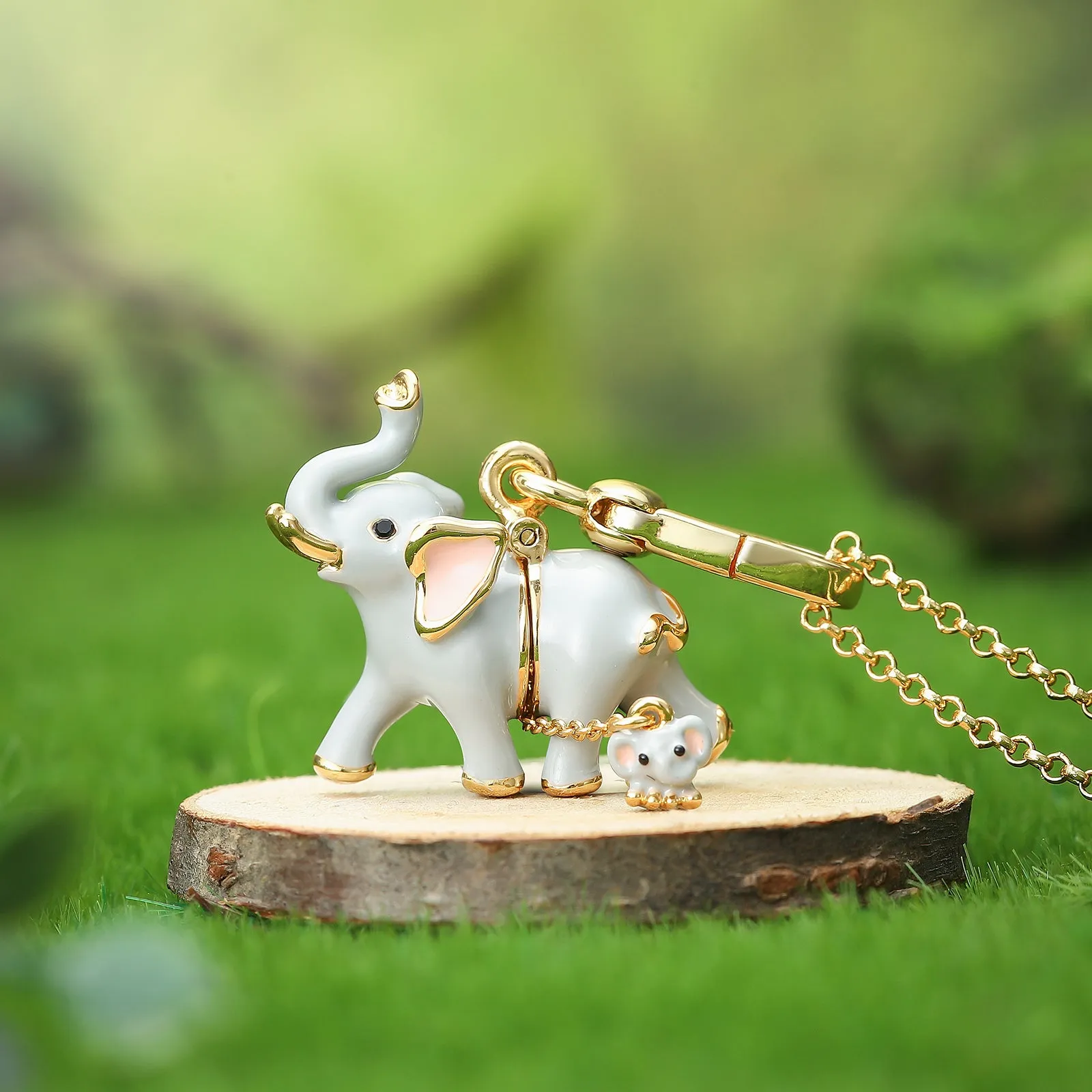 Elephant Locket Necklace sold by Selenichast product image thumbnail 5