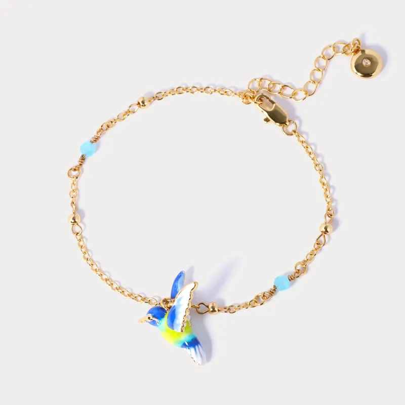 Enamel Hummingbird Bracelet sold by Selenichast