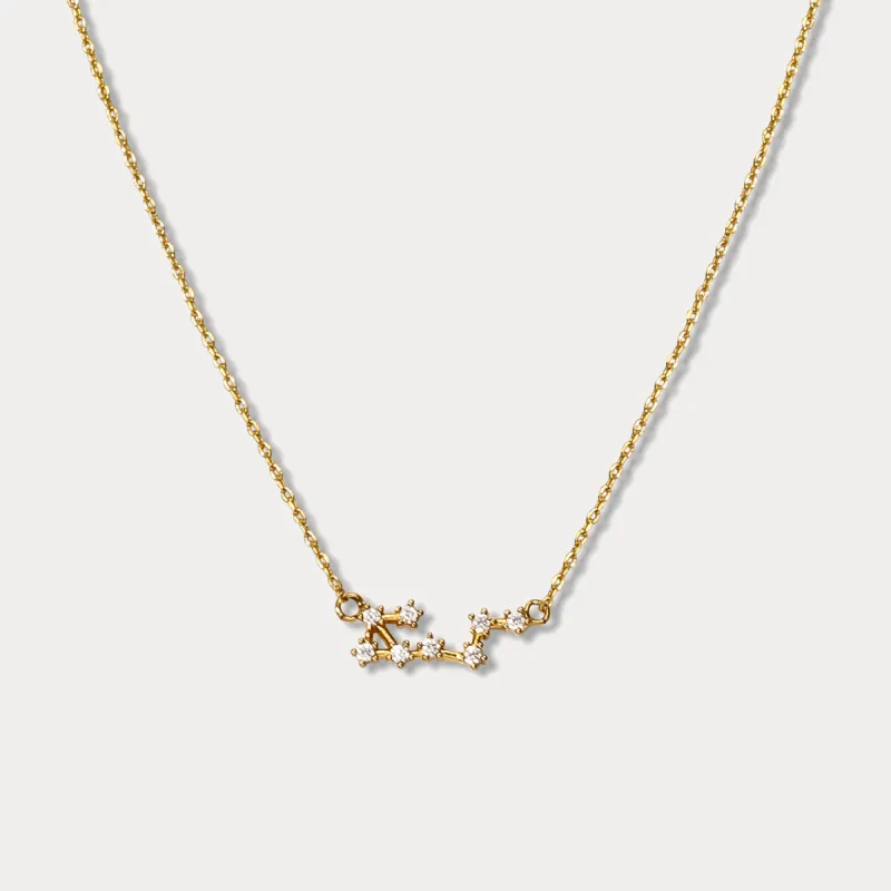 Scorpio Constellation Diamond Pendant Necklace sold by Selenichast