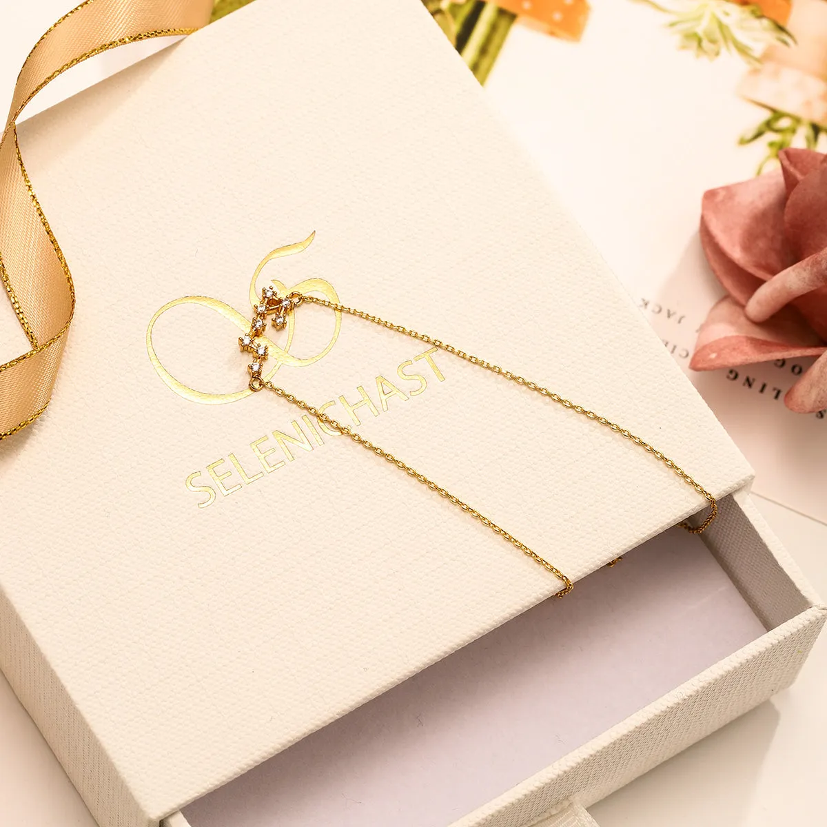 Scorpio Constellation Diamond Pendant Necklace sold by Selenichast product image thumbnail 5