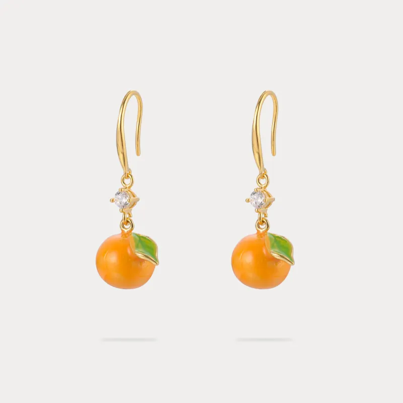 Orange Earrings sold by Selenichast