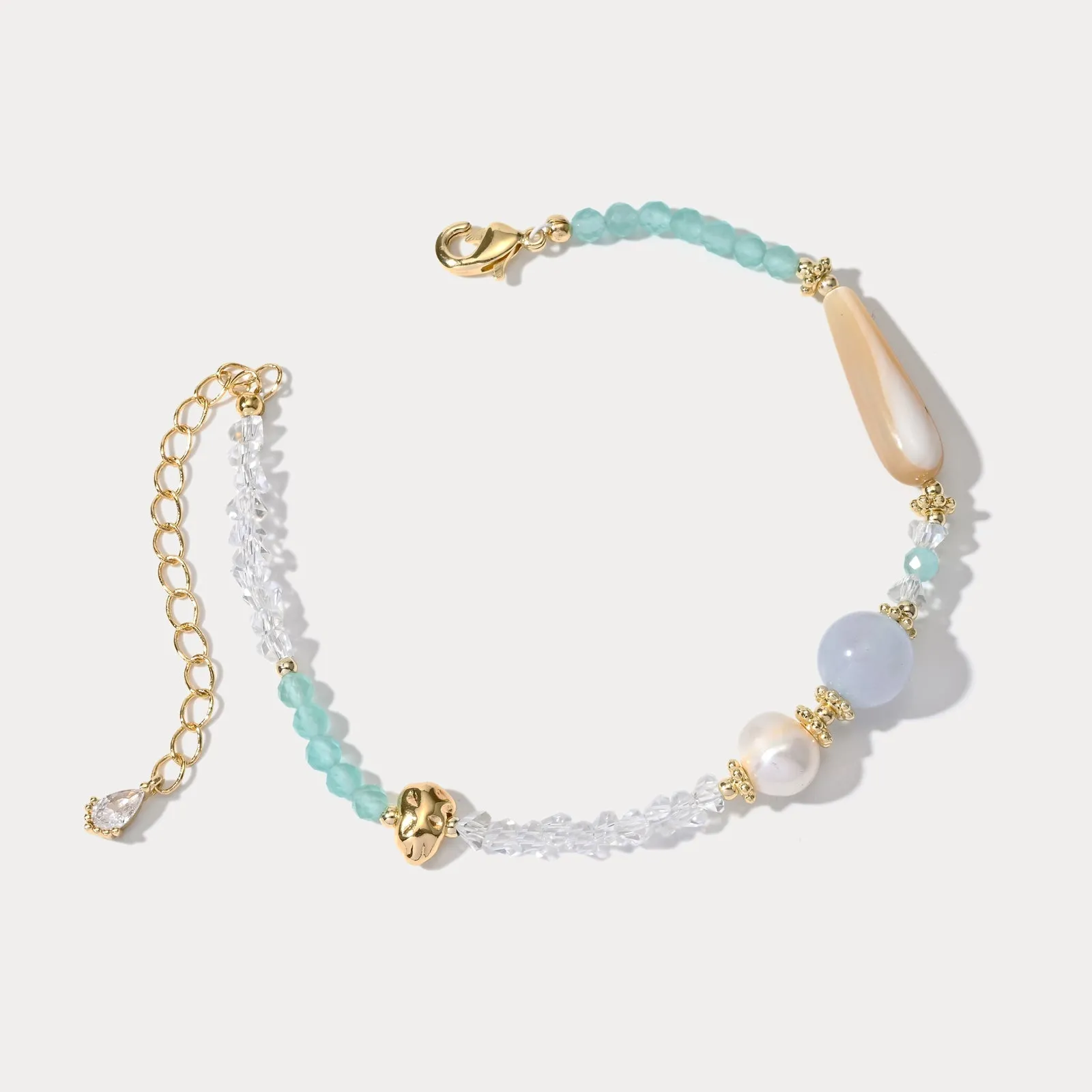 Peppermint Natural Stone Beaded Bracelet sold by Selenichast product image thumbnail 4