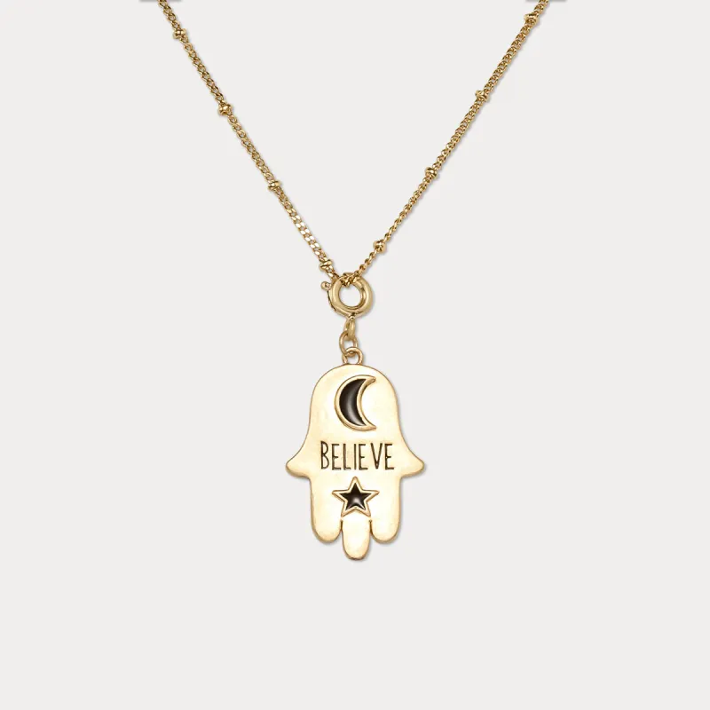 Believe khamsah Necklace made by Selenichast