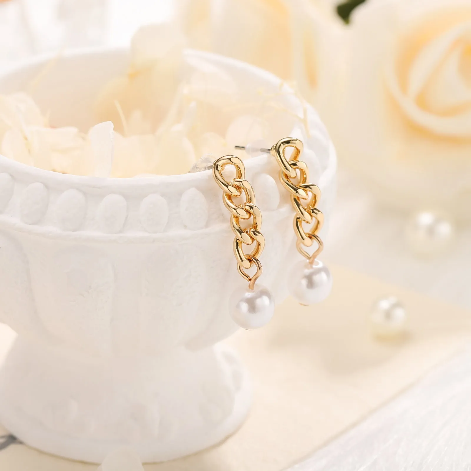 Pearl Earrings Set sold by Selenichast