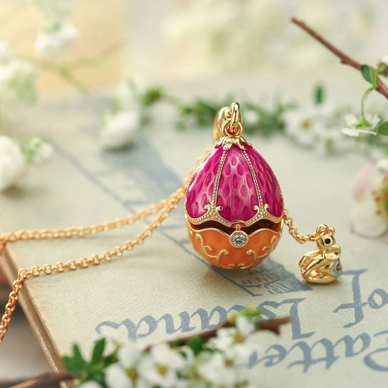 Elephant Egg Locket Necklace sold by Selenichast product image thumbnail 4