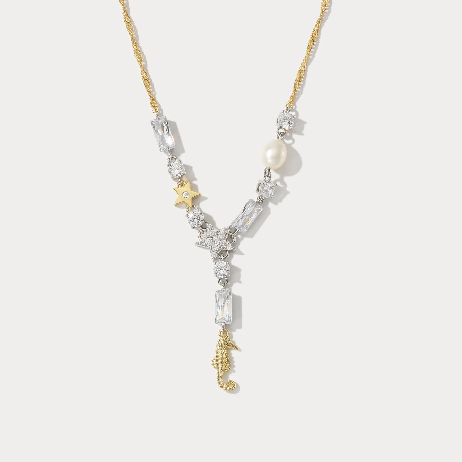 Seahorse Star Necklace sold by Selenichast