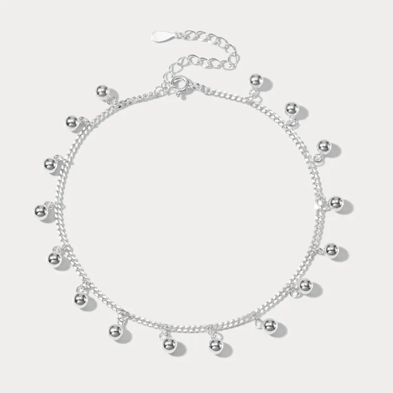 Silver Ball Anklet sold by Selenichast