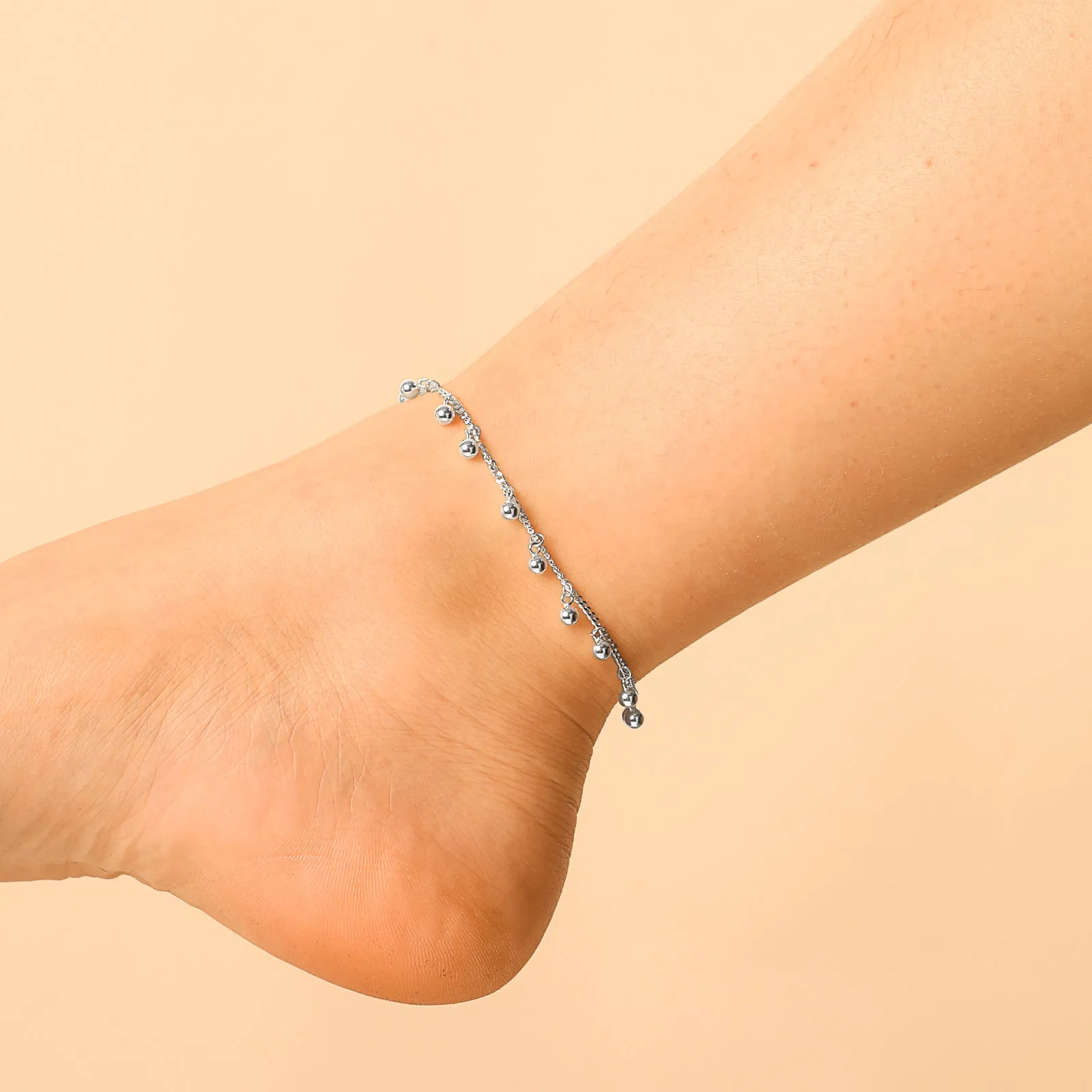 Silver Ball Anklet sold by Selenichast product image thumbnail 2